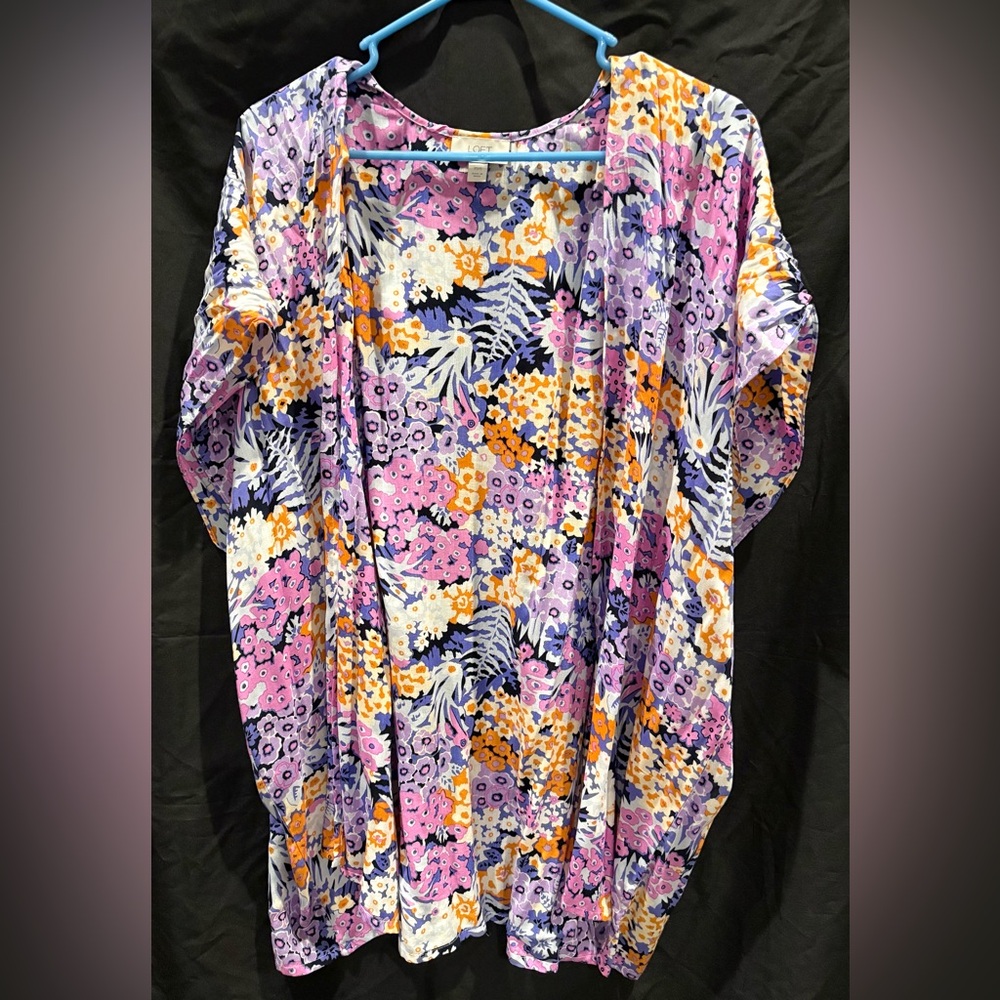 LOFT Vibrant Floral Coverup